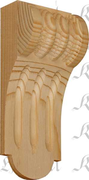 Holzapplikation antik, Fichte. Kapitell Holz, Holzkapitell, Kapitelle Holz